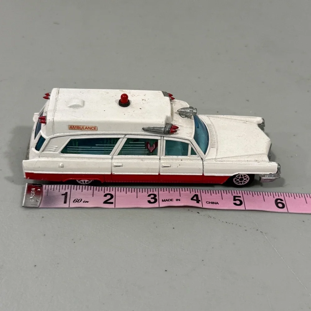 Vintage Dinky Toys Superior Rescuer Cadillac Ambulance Diecast Made in England